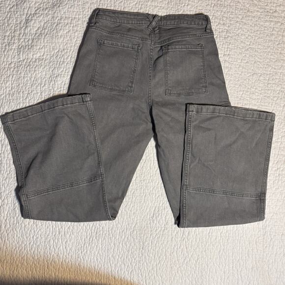 Art Class Girls XL 16 Gray Mid-Rise Wide Leg Cargo Pants NWT Adjustable Waist - Picture 2 of 4